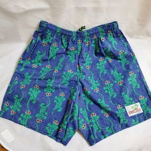 Vintage Gecko Hawaii Blue Shorts